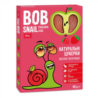 Цукерка Bob Snail Равлик Боб Яблучно-полуниця 60 г (4820162520415)