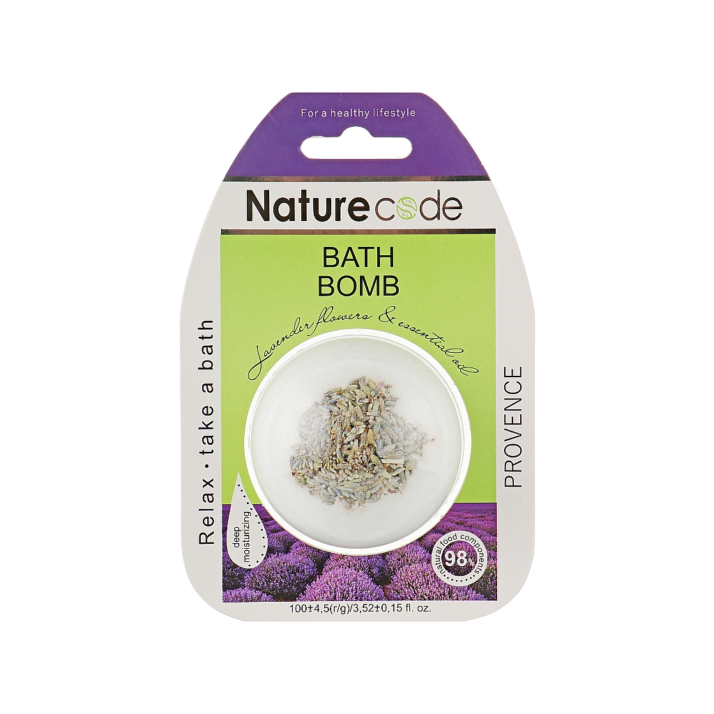 Бомбочка для ванни Nature Code Provence 100 г (4820205302619)