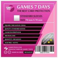 Протектор для карт Games 7 Days 70 х 70 мм, Square Small, 100 шт (STANDART) (GSD-017070)