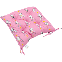 Chair cushion MirSon Beige 17-0528 Bunnies pink 40x40 cm (2200006185574)