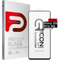 Скло захисне Armorstandart Icon Xiaomi Poco X5 Pro 5G Black (ARM66386)