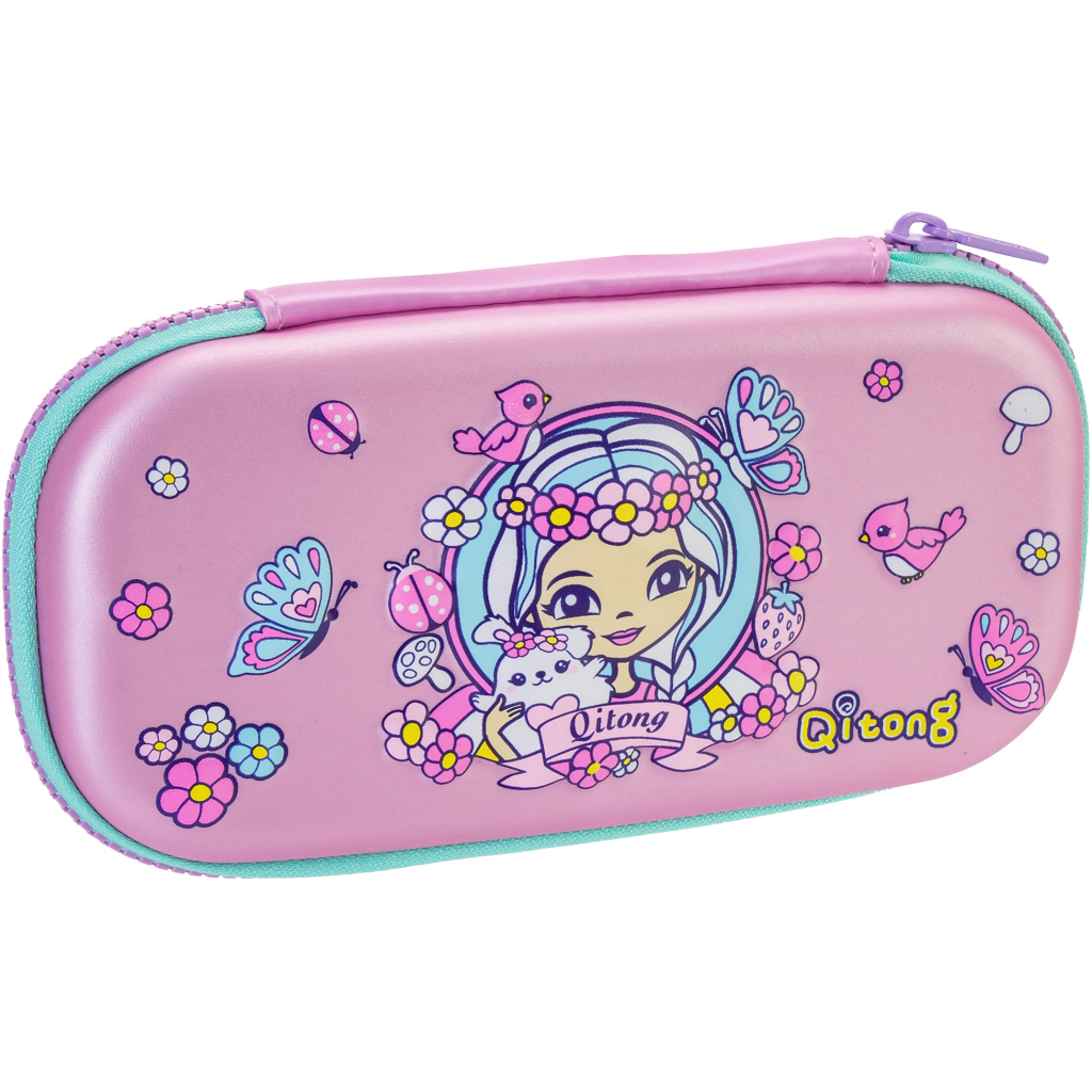 Пенал Cool For School 1 відділення з органайзером рожевий (QT-5634-Pink) Пенал Cool For School 1 відділення з органайзером рожевий (QT-5634-Pink)