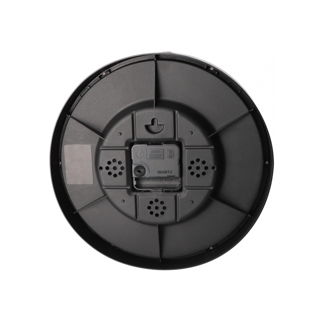 Настінний годинник Optima Design пластиковий, чорний (O52110)