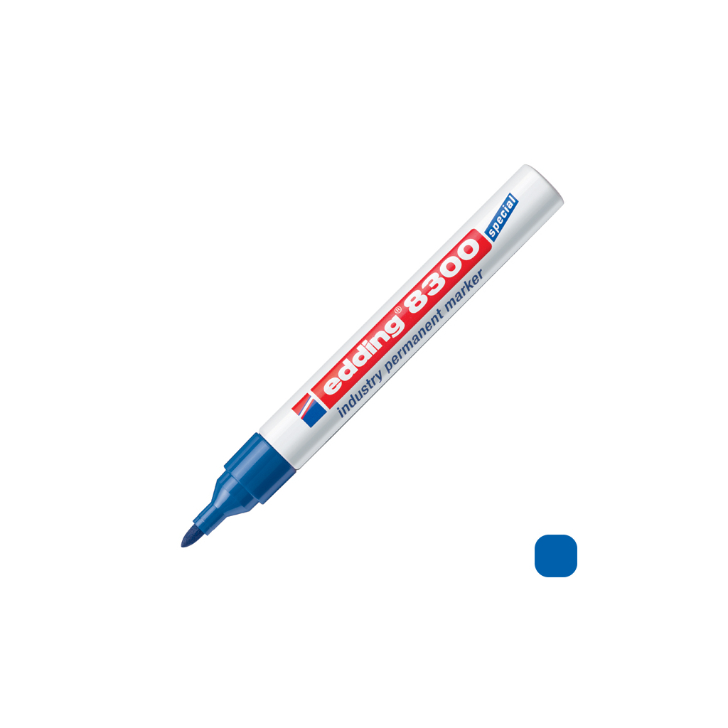 Маркер Edding Спеціальний промисловий перманентний Industry Permanent 8300 1.5-3 мм Синій (e-8300/03)