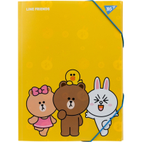Folder with rubber bands Yes A4 Line Friends (492098)