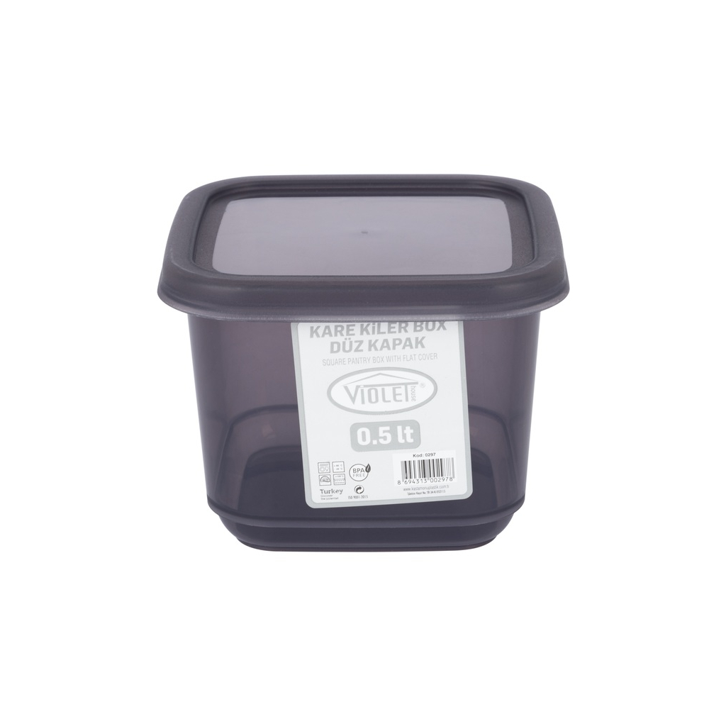 Ємність для сипучих продуктів Violet House Transparent Black 0.5 л (0297 Transparent Black)