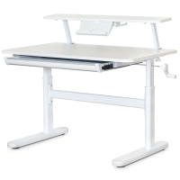 ErgoKids desk with shelf S50 XL White (TH-210 W + BD-S50 XL)