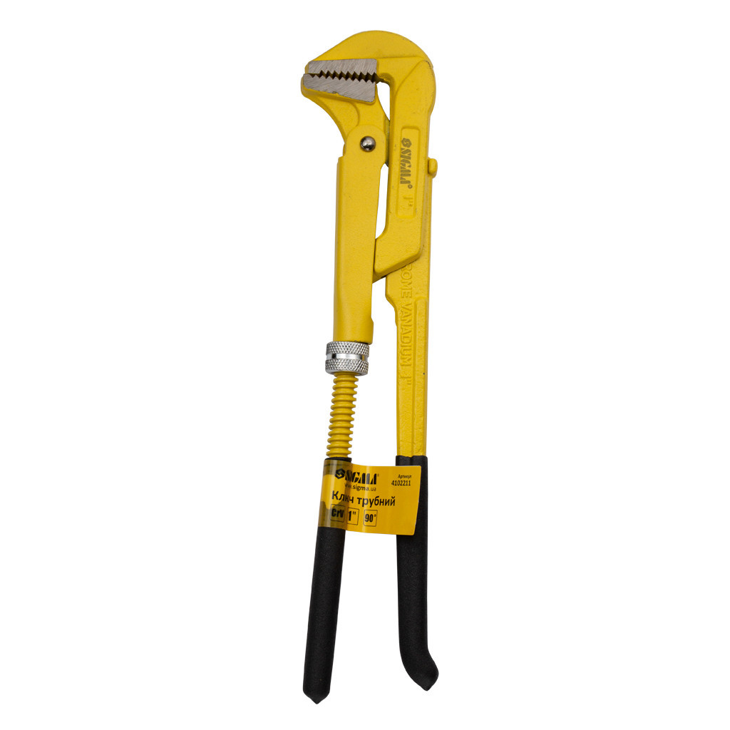 Ключ Sigma трубний 90° 1" CrV (4102211)