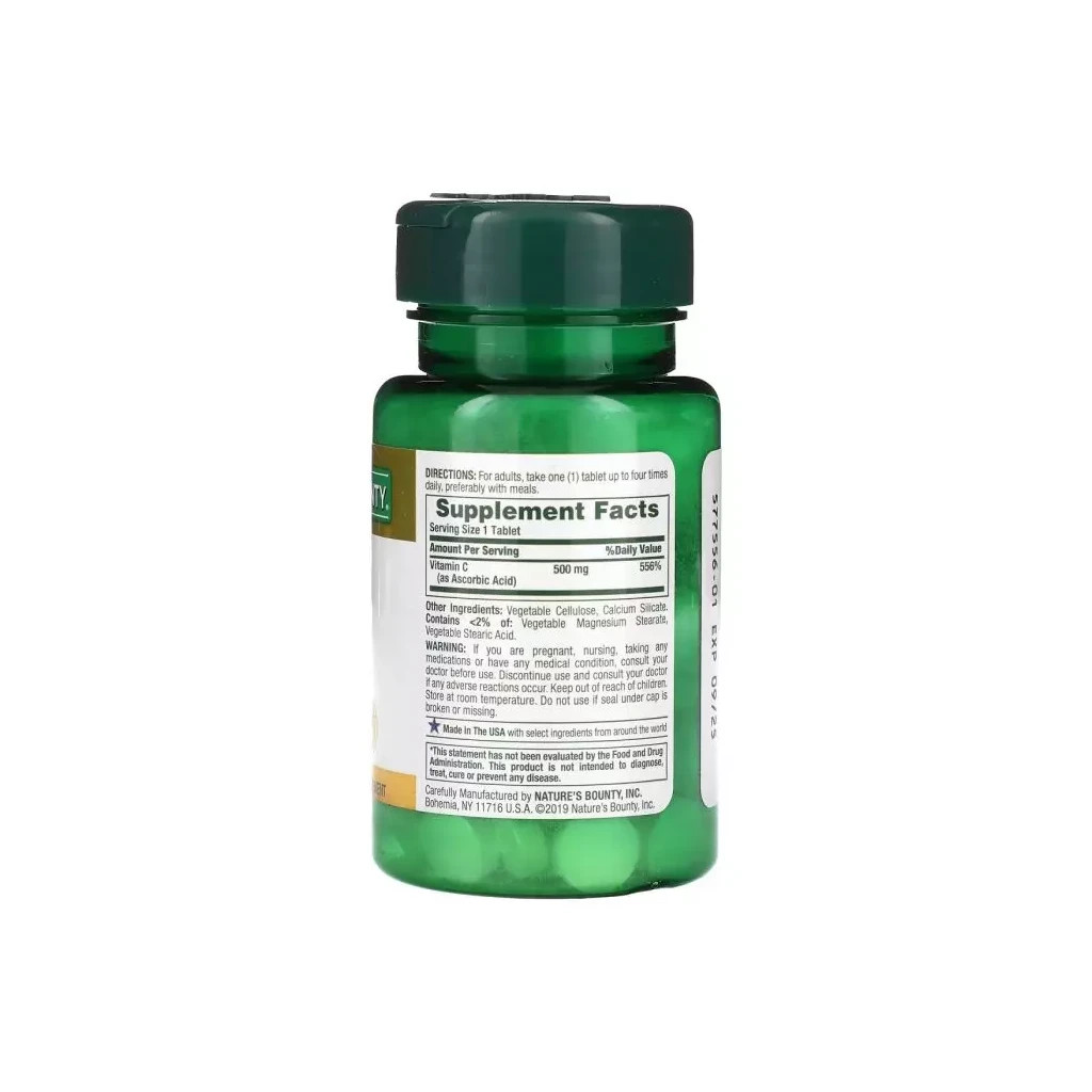 Вітамін Mason Natural Вітамін C, 500 мг, Vitamin C, Nature's Bounty, 100 таблеток (NRT-01510) Вітамін Mason Natural Вітамін C, 500 мг, Vitamin C, Nature's Bounty, 100 таблеток (NRT-01510)