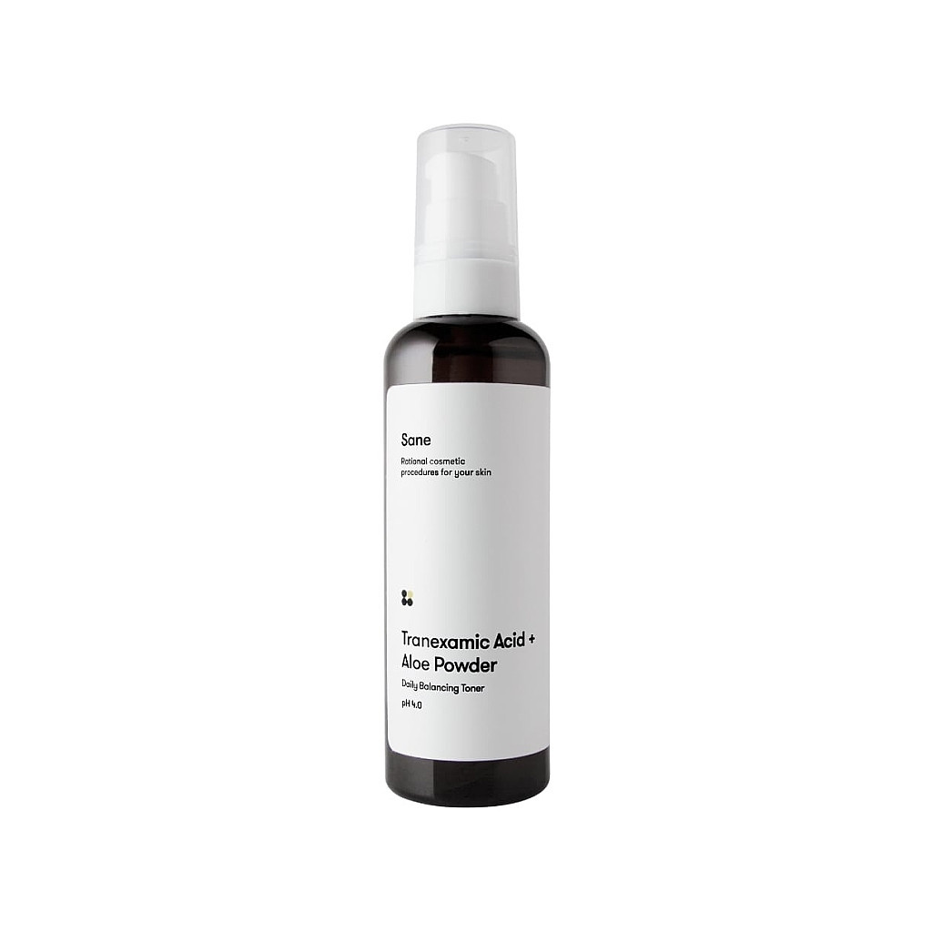 Тонік для обличчя Sane Tranexamic Acid + Aloe Powder Daily Balancing Toner Ph 4.0 Балансувальний 100 мл (4820266830908)