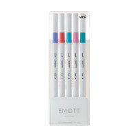 UNI liner set Emott Candy Pop Color 0.4 mm 5 colors (PEM-SY/5C.05CPC)