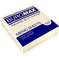 Папір для нотаток Buromax білий 85х85х25 мм, 300 аркушів не склеєний (BM.2278)