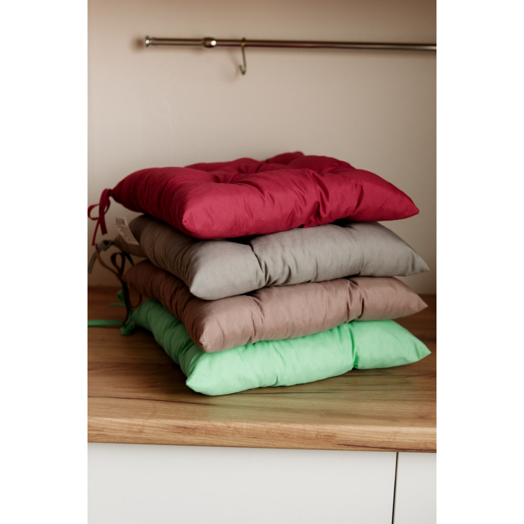 Подушка на стілець Прованс Фібра бордо 40х40 см (029611)