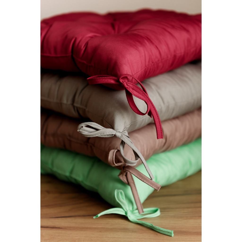 Подушка на стілець Прованс Фібра бордо 40х40 см (029611)