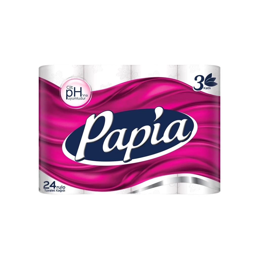Туалетний папір Papia 3 шари 24 рулони (8690536010059)