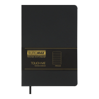Notebook Buromax TOUCH ME A5 96 sheets line, black (BM.295202-01)