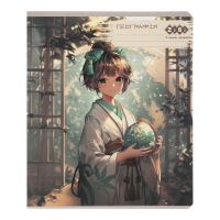 ZiBi subject notebook ANIME 48 sheets cell, geography (ZB.1704-15)