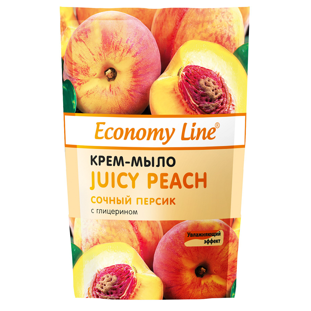 Рідке мило Sama Economy Line Соковитий персик з гліцерином 460 г (4820270630525)