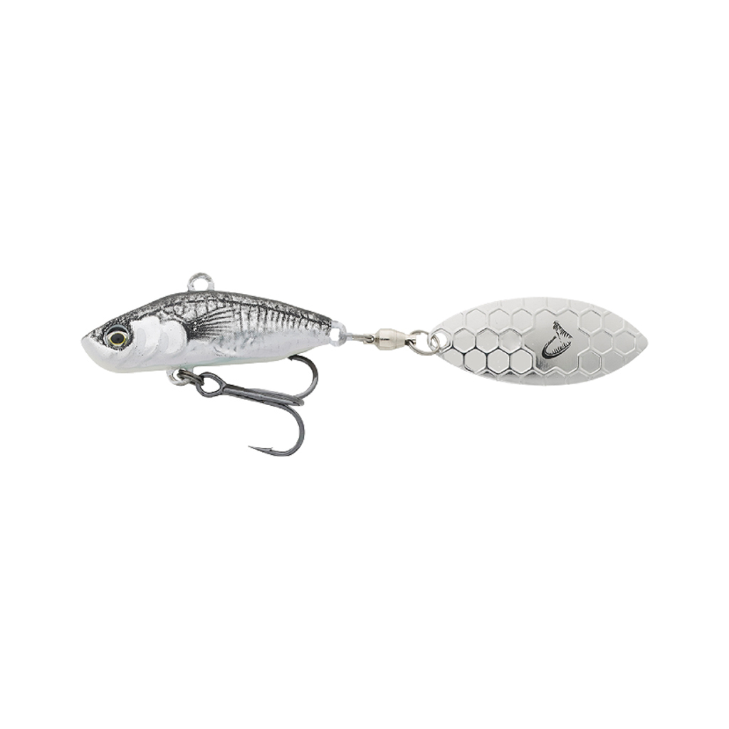 Блешня Savage Gear 3D Sticklebait Tailspin 65mm 9.0g Black Silver (1854.43.89)