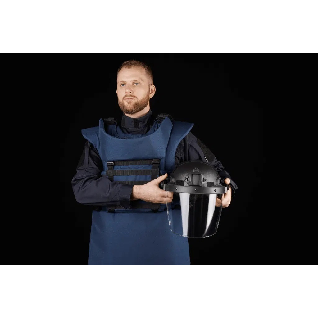 Протиуламковий комплект Ukrainian Armor Humanitarian Demining Apron, клас захисту ДСТУ 2, розмір L-XL, синій (HDALXLBLUE2)