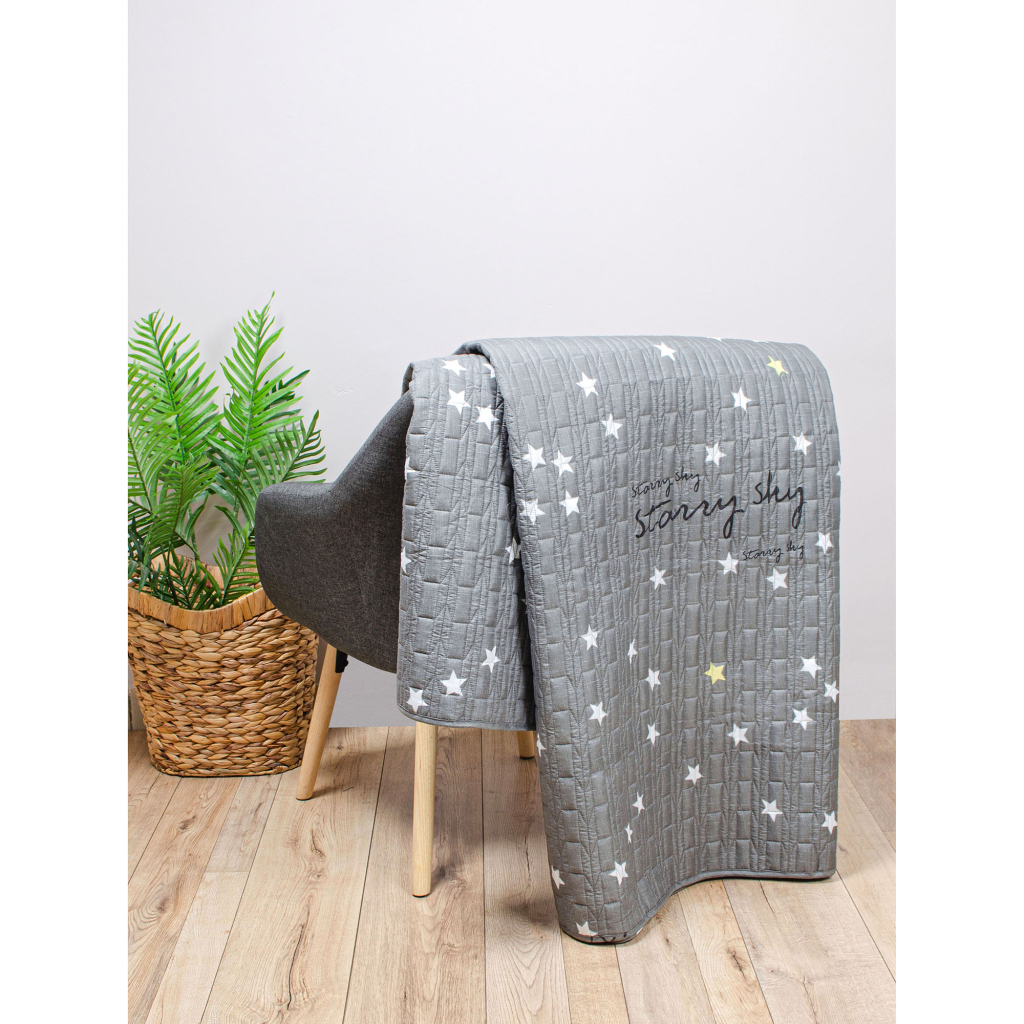 Покривало Home Line стьобане Зірки 210х240 (177325)