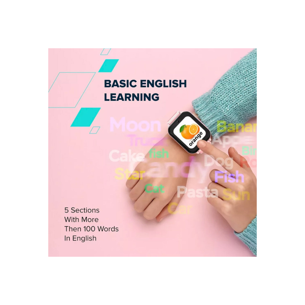 Смарт-годинник Canyon Alfie KW-37 MP3 Study&Game Pink (CNE-KW37PP)