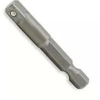 Адаптер для інструменту Toptul для головок під шуруповерт 1/4"х1/4" L50 шестигранний (FPKA0808)
