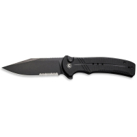 Knife Civivi Cogent Serrated, Black G10, Darkwash (C20038E-1)
