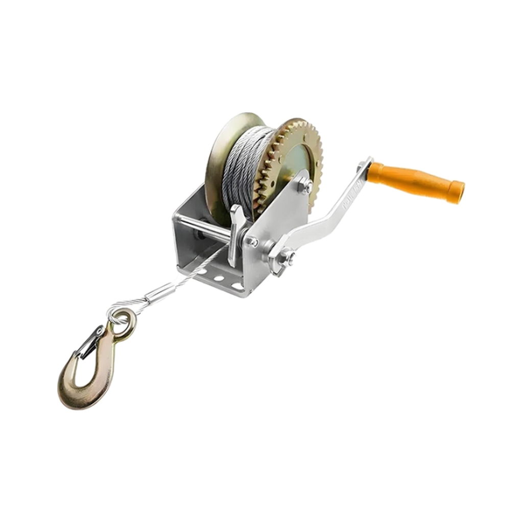 Лебідка Tolsen ручна барабанна тросова, до 362кг, 10м х 4мм (62451) Лебідка Tolsen ручна барабанна тросова, до 362кг, 10м х 4мм (62451)