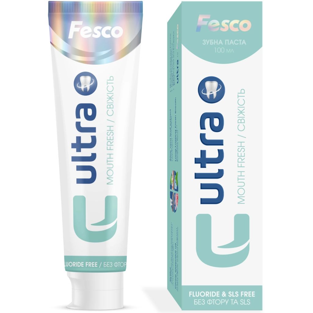 Зубна паста Fesco Ultra Mouth Fresh Свіжість 100 мл (4820204701987)