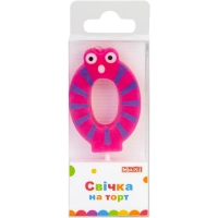 Свічка Maxi "0" 4,5 см, на торт (MX622053-0)