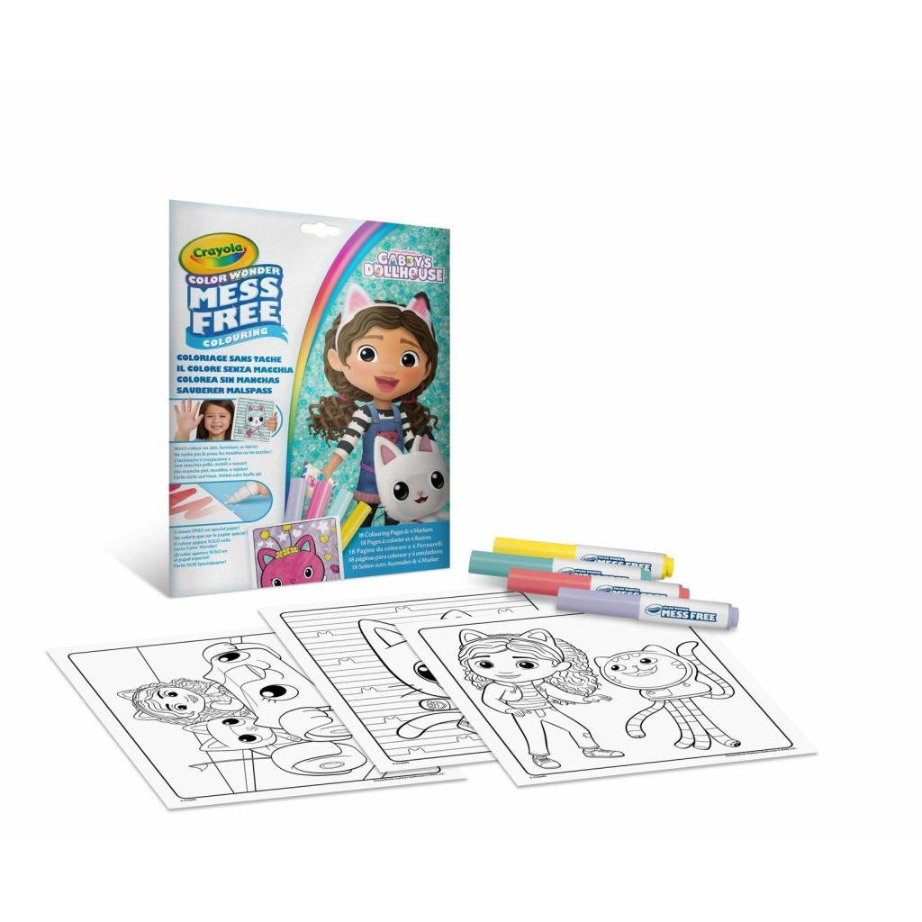 Набір для творчості Crayola Gabby's Dollhouse Розмальовка 18 сторінок та 4 фломастери (75-2861) Набір для творчості Crayola Gabby's Dollhouse Розмальовка 18 сторінок та 4 фломастери (75-2861)