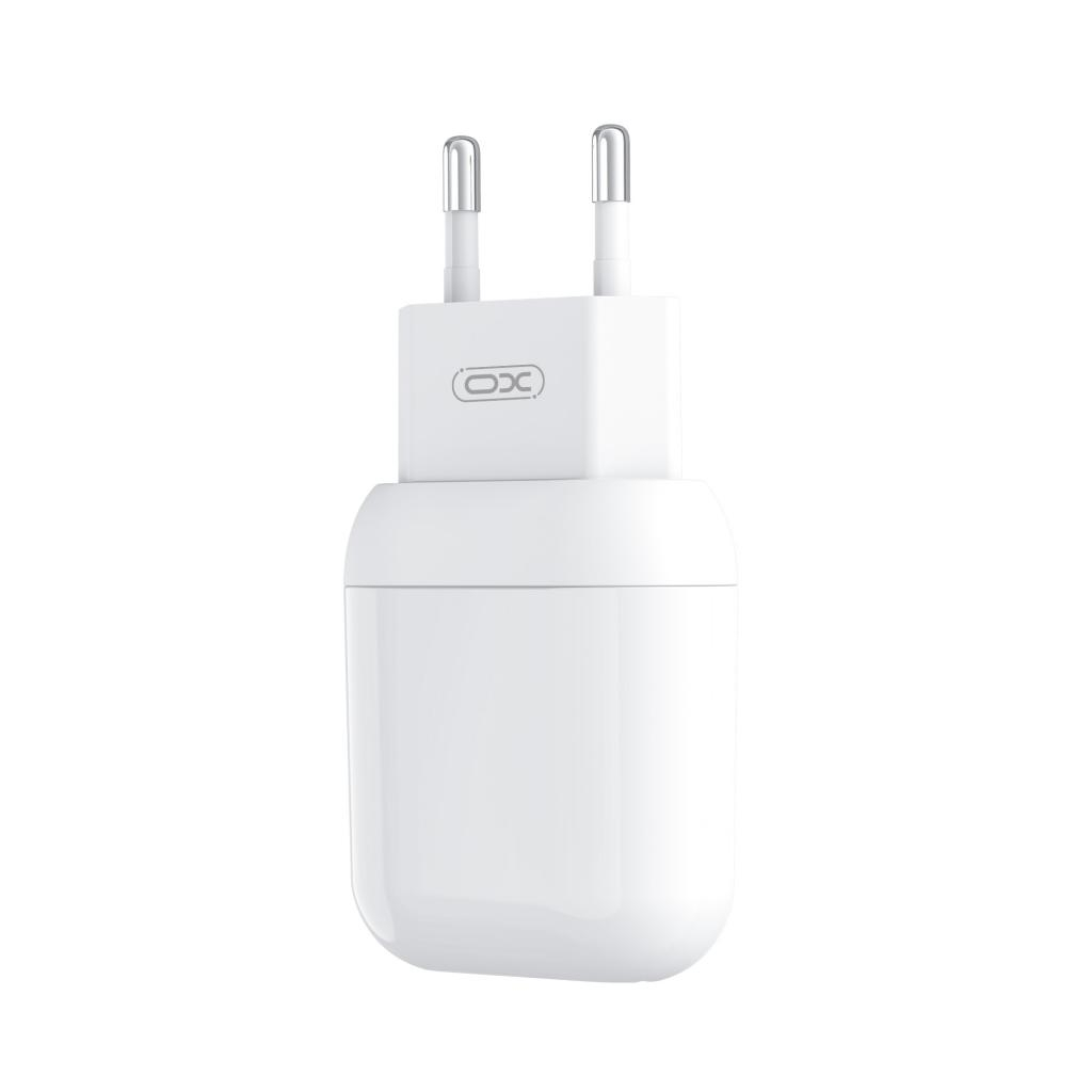 Зарядний пристрій XO 2xUSB 2.4A + cable USB to Lightning white (L78-L-WH)