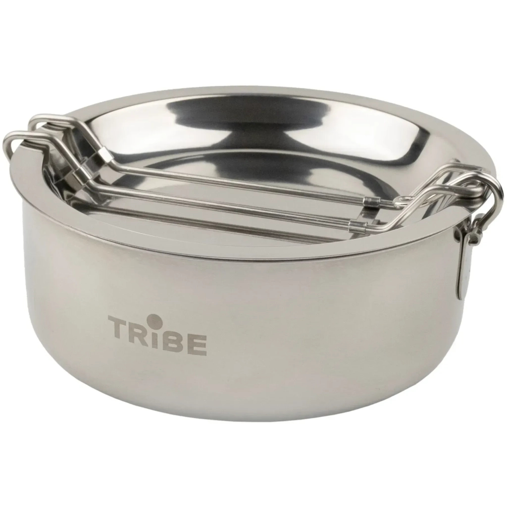 Набір туристичного посуду Tribe Tourist Set 1,2 л сталевий (T-FG-0008-metal) Набір туристичного посуду Tribe Tourist Set 1,2 л сталевий (T-FG-0008-metal)