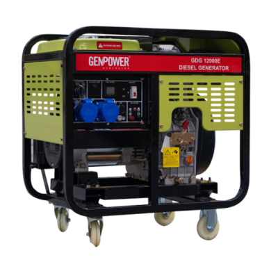 Генератор GenPower дизельний GDG 12000E, 230V, 50Hz, 12kVA/9.6kW, 15 л, електростартер (GDG 12000E)