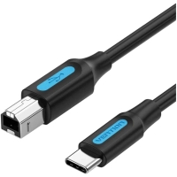 Кабель для принтера USB-C 2.0 to BM 2.0m 2A black VENTION (CQUBH)