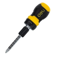 Викрутка Deli PH2 + SL6 з тріскачкою (EDL626010)