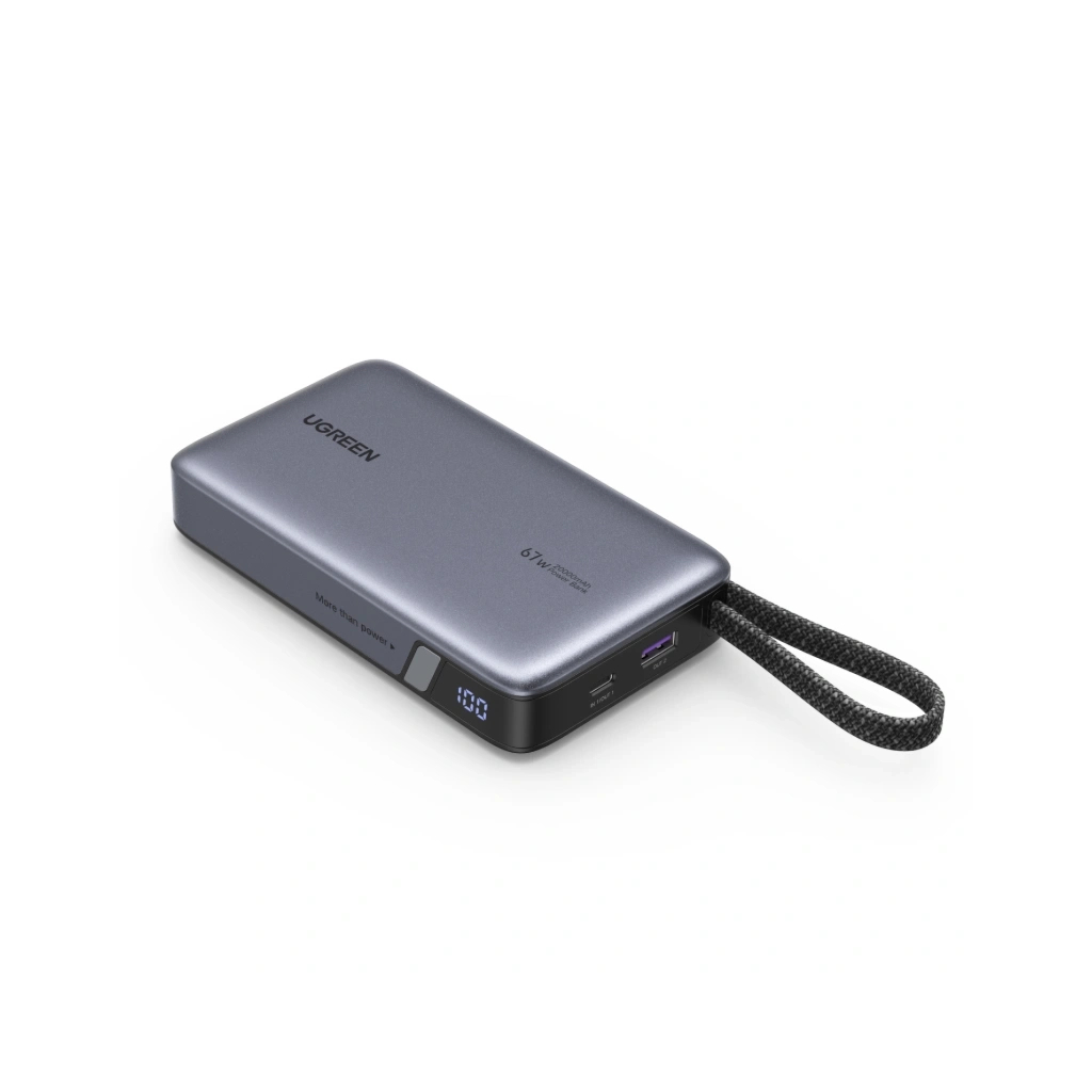 Повербанк Ugreen 20000 mAh 67W Cable Space gray (U_55996B)