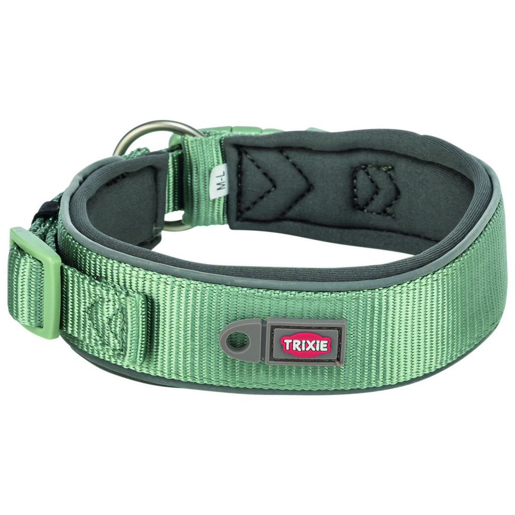 Нашийник для тварин Trixie Premium екстраширокий L 46-55 см 50 мм блакитно-сірий (4053032677586)
