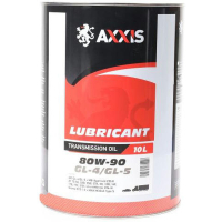 Трансмісійна олива AXXIS 80W-90 GL-4/GL-5 10л (ax-1008)