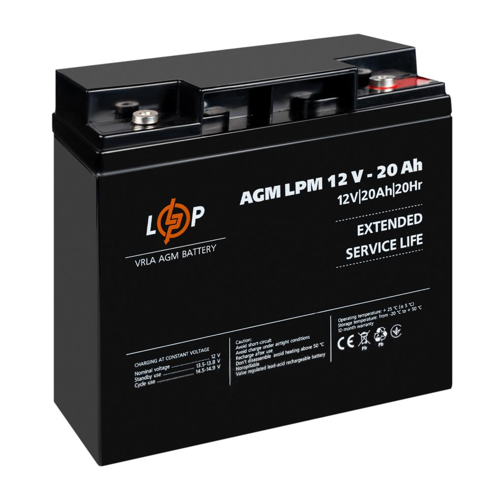 Батарея до ДБЖ LogicPower 12V 20Ah LP-6-DZM-20 (22882)