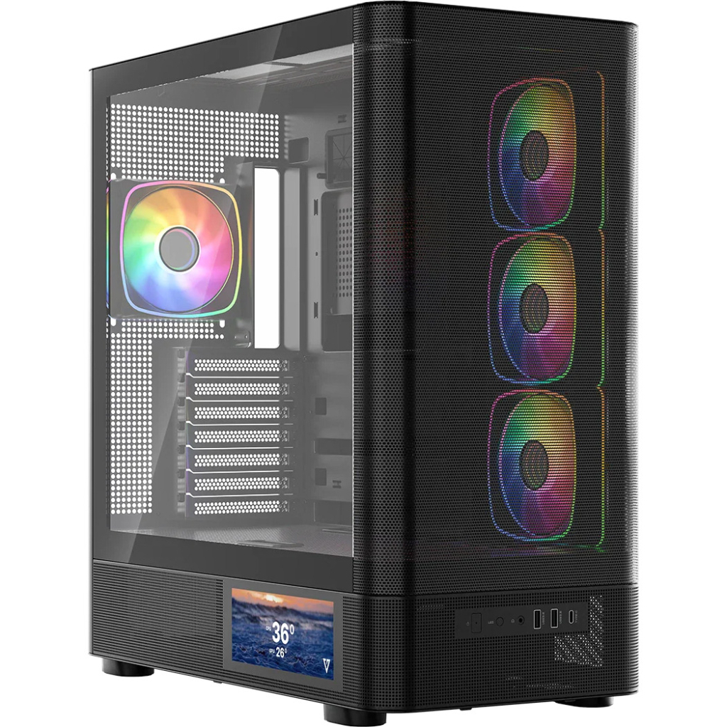 Корпус для ПК Modecom VOLCANO AQ400 ARGB (MC-A-AQ400-4FA-B)