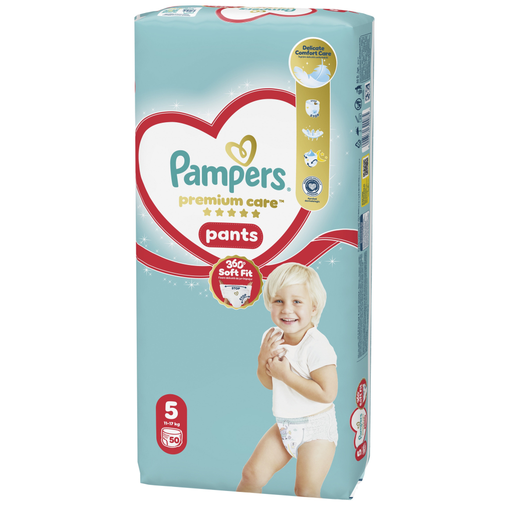 Підгузки Pampers Premium Care Pants Розмір 5 (11-16 кг) 50 шт (8006530320085) Підгузки Pampers Premium Care Pants Розмір 5 (11-16 кг) 50 шт (8006530320085)