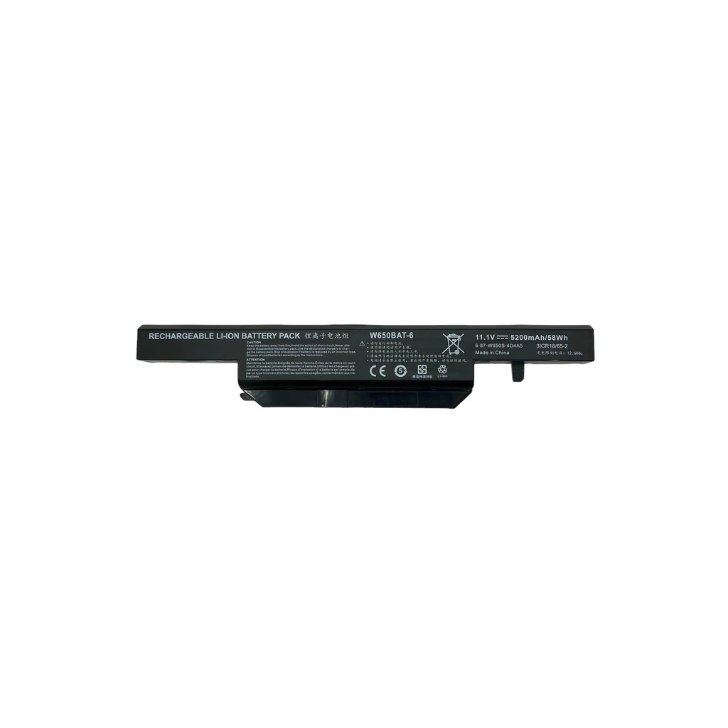 Акумулятор до ноутбука Clevo W650BAT-6, 5600mAh (62.16Wh), 6cell, 11.1V, Li-ion (A71102)