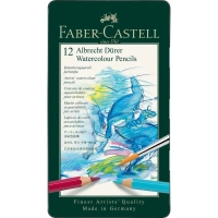 Faber-Castell Albrecht Drer watercolor pencils, 12 colors in a metal box, (117512) (15437)