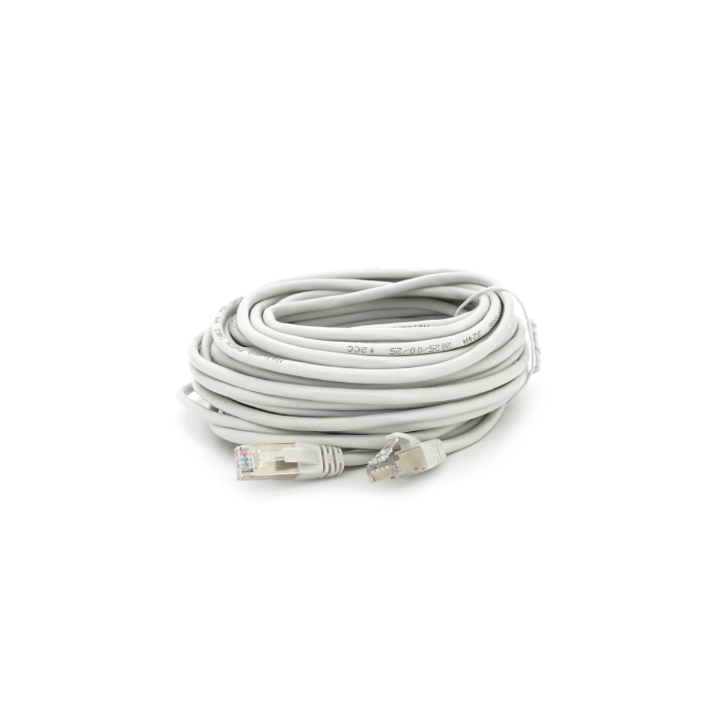 Патч-корд 15м FTP cat.5e, CU, RJ45, grey Merlion (PCM-CU-5E/15G)