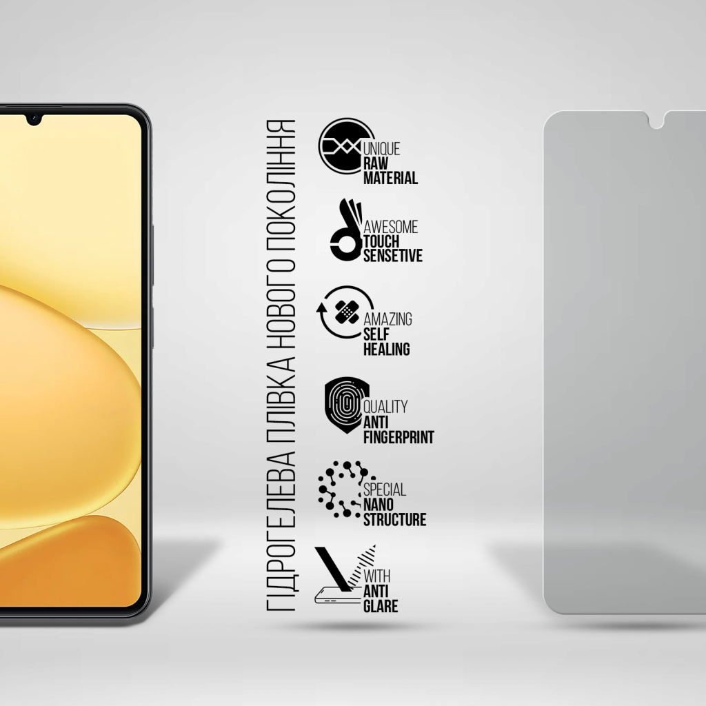 Плівка захисна Armorstandart Matte hydrogel Realme Note 80 4G (ARM92224)