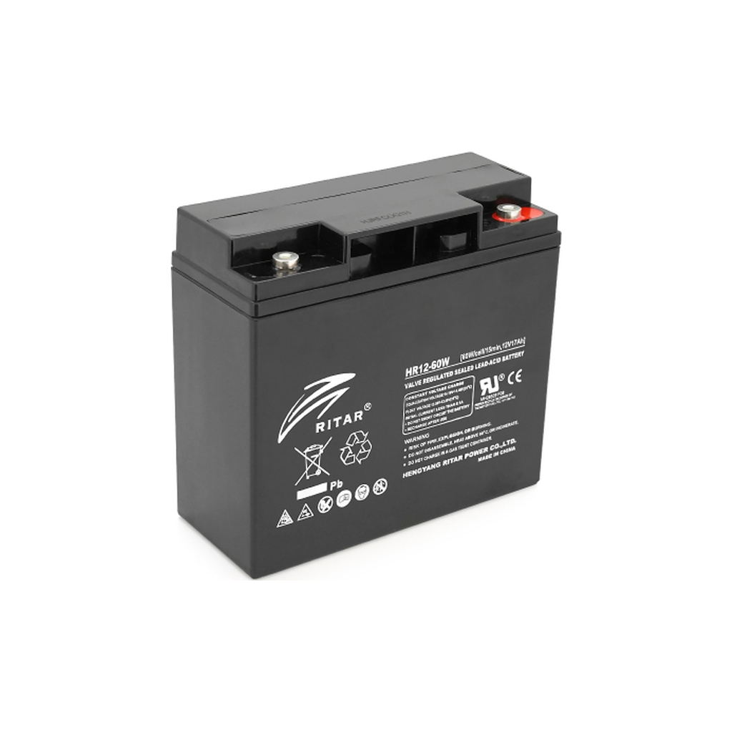 Батарея до ДБЖ Ritar HR12-60W, 12V 17.0Ah (HR1260B)