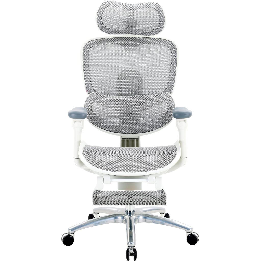 Офісне крісло Sihoo C300 LITE V2, White, з підставкою для ног (C300-LITE-V2-B102-JT)