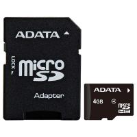 Карта пам'яті ADATA 4GB microSD class 4 (AUSDH4GCL4-RA1)